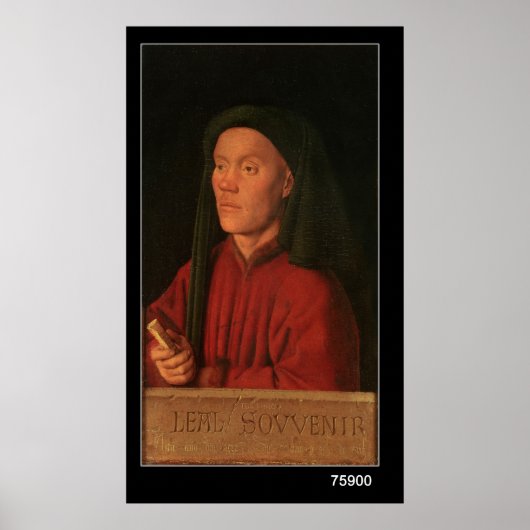 Portret van een jong Man, 1432 Poster (Voorkant)