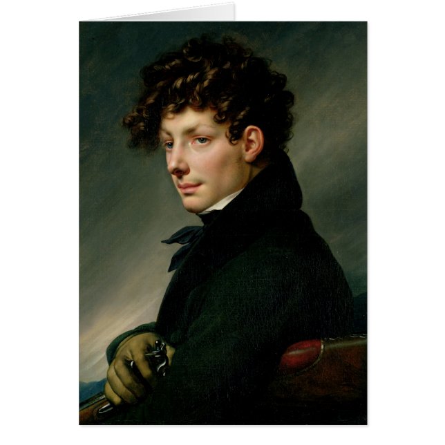 Portret van een jong Man als jager, 1811 (Voorkant)