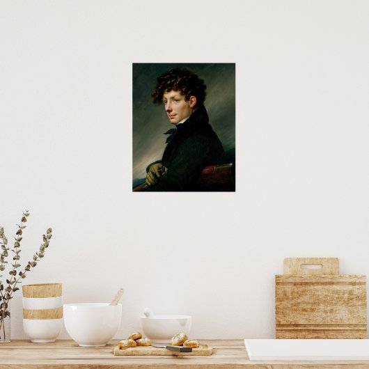 Portret van een jong Man als jager, 1811 Poster (Keuken)