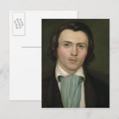 Portret van een jong man briefkaart (Voorkant / Achterkant)