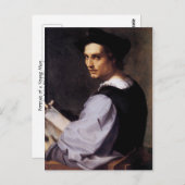 Portret van een jong Man Briefkaart (Voorkant / Achterkant)