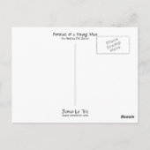 Portret van een jong Man Briefkaart (Achterkant)