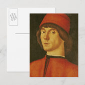 Portret van een jong Man Briefkaart (Voorkant / Achterkant)