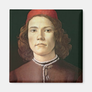 Portret van een jong Man, c.1480-85 Magneet