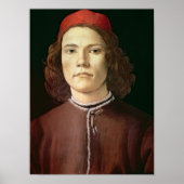 Portret van een jong Man, c.1480-85 Poster (Voorkant)