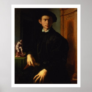 Portret van een jong man, c.1532-40 (olie op het p poster