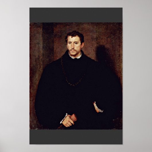 Portret van een jong Man (de jonge Engelsman) Poster (Voorkant)