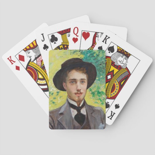 Portret van een jong Man (door Georges Rochegrosse Pokerkaarten (Achterkant)