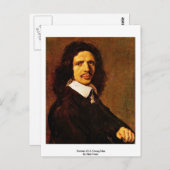 Portret van een jong Man door Hals Frans Briefkaart (Voorkant / Achterkant)