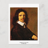 Portret van een jong Man door Hals Frans Briefkaart (Voorkant)