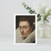 Portret van een jong Man door Rubens Briefkaart (Staand voorkant)