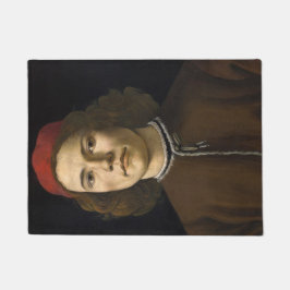 Portret van een jong Man (door Sandro Botticelli) Deurmat