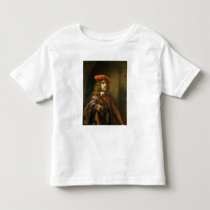 Portret van een jong man in een rood pet kinder shirts