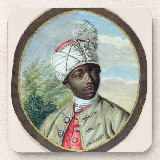 Portret van een jong Man (m/v en lichaamskleur op Drankjes Onderzetter (Voorkant)