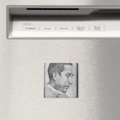 Portret van een jong man magneet (Insitu (Vaatwasser))