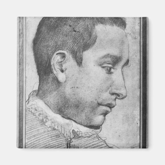 Portret van een jong man magneet (Voorkant)