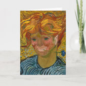 Portret van een jong Man met Cornflower, Van Gogh Kaart (Voorkant)