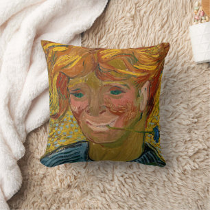 Portret van een jong Man met Cornflower, Van Gogh Kussen