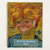 Portret van een jong Man met Cornflower, Van Gogh Planner (Voorkant)