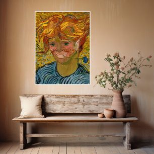 Portret van een jong Man met Cornflower, Van Gogh Poster