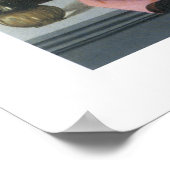 Portret van een jong Man met een Lute Poster (Hoek)