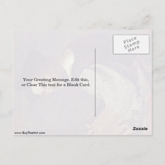 Portret van een jong Man van Andrea del Sarto Briefkaart (Achterkant)