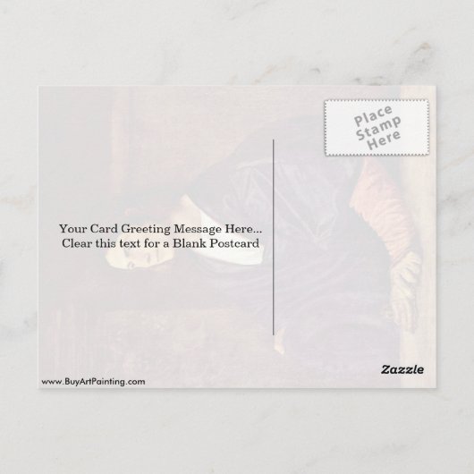 Portret van een jong Man van Titiaan Briefkaart (Achterkant)