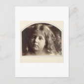 Portret van een jong meisje (albumine-afdruk van e briefkaart (Voorkant)