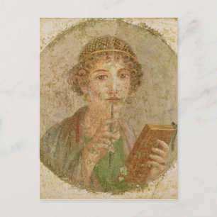 Portret van een jong meisje briefkaart