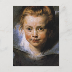 Portret van een jong meisje briefkaart
