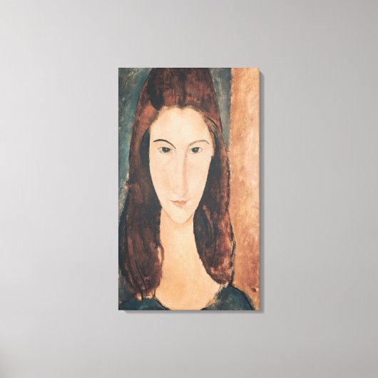 Portret van een jong meisje canvas afdruk (Voorkant)