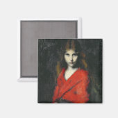 Portret van een jong meisje, de sjiiver magneet (Voorkant / Achterkant)