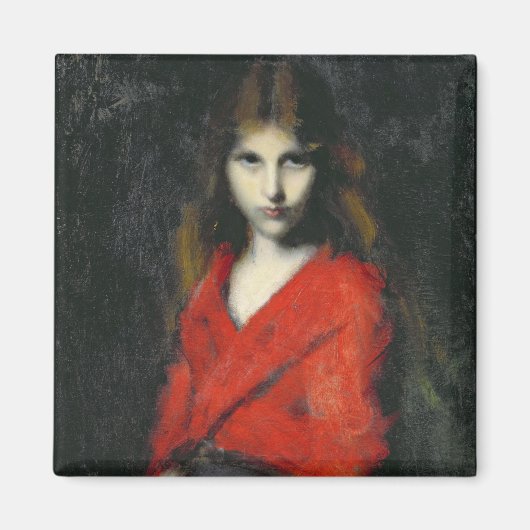 Portret van een jong meisje, de sjiiver magneet (Voorkant)