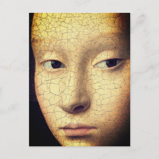 Portret van een jong meisje (detail) briefkaart (Voorkant)