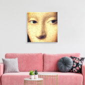 Portret van een jong meisje (detail) canvas afdruk (Insitu (Woonkamer))