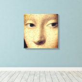 Portret van een jong meisje (detail) canvas afdruk (Insitu (Houten vloer))