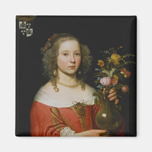 Portret van een jong meisje magneet (Voorkant)