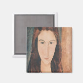 Portret van een jong meisje magneet (Voorkant / Achterkant)