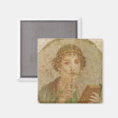 Portret van een jong meisje magneet (Voorkant / Achterkant)