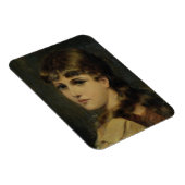 Portret van een jong meisje (olie op het paneel) magneet (Rechterzijde)