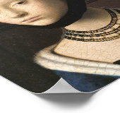 Portret van een jong meisje - Petrus Christus Poster (Hoek)