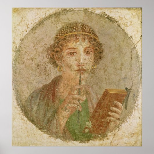 Portret van een jong meisje poster (Voorkant)