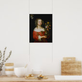 Portret van een jong meisje poster (Keuken)