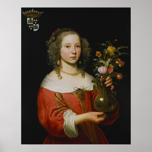 Portret van een jong meisje poster (Voorkant)