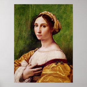 Portret van een jong meisje poster
