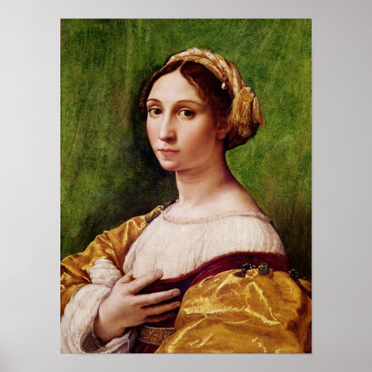 Portret van een jong meisje poster (Voorkant)