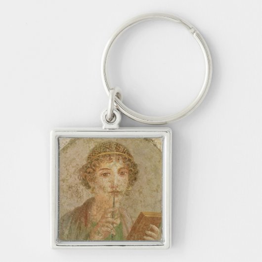 Portret van een jong meisje sleutelhanger (Voorkant)