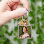 Portret van een jong meisje sleutelhanger (Hand)