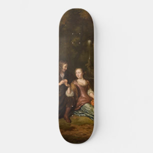 Portret van een jong paar ( Nederlandse kunst) Persoonlijk Skateboard