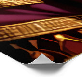 Portret van een jonge Afrikaanse prinses | AI Art. Poster (Hoek)